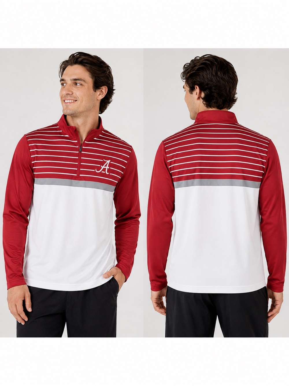 NWT Colosseum Alabama Crimson Tide 1/4 Zip Performance Pullover XL/S  $52